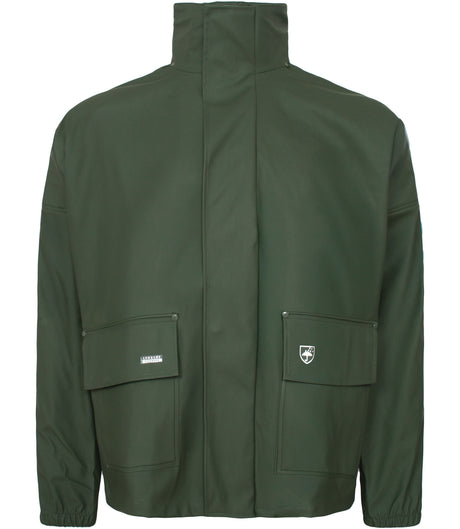 Regnjakke i kraftig PVC kvalitet - Grøn