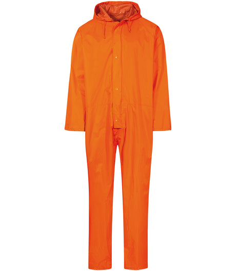 Regndragt i polyester kvalitet - Hi-Vis Orange