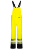 Hi-Vis regnoveralls i PU kvalitet - Saturn Gul / Navy