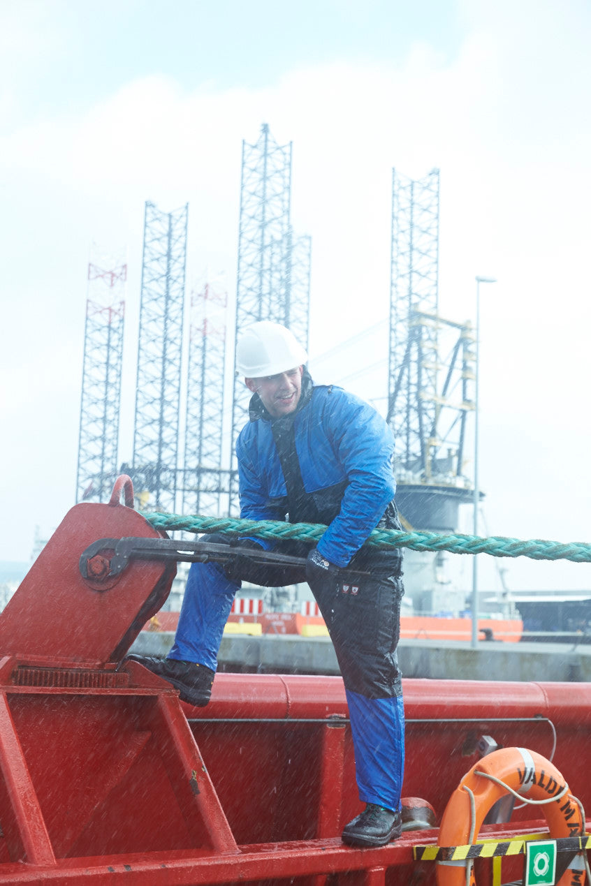 Vinterkedeldragt i PU kvalitet med quiltet foer - Royal Blå / Navy