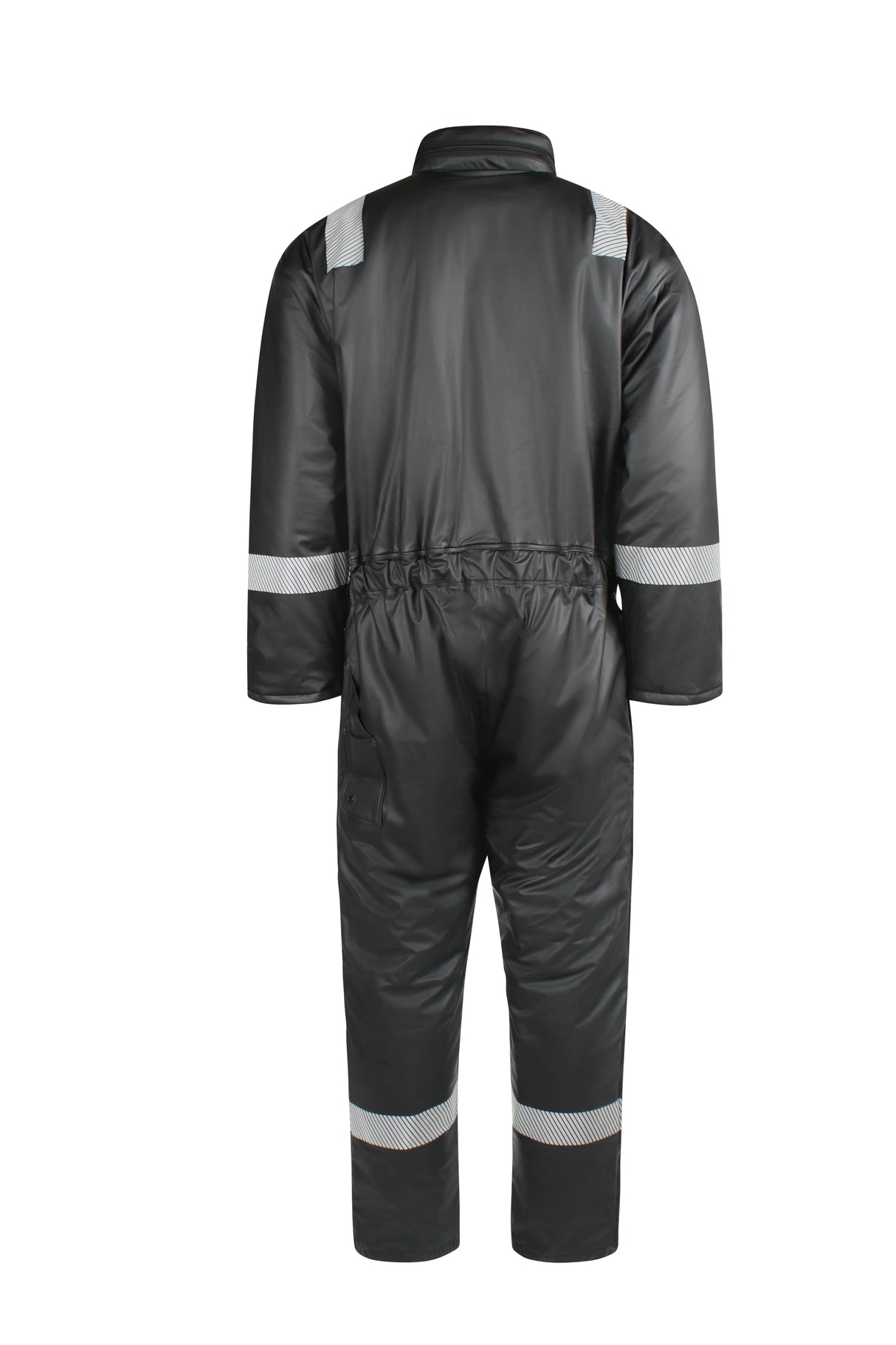 Vinterkedeldragt i PU kvalitet med quiltet foer - Sort