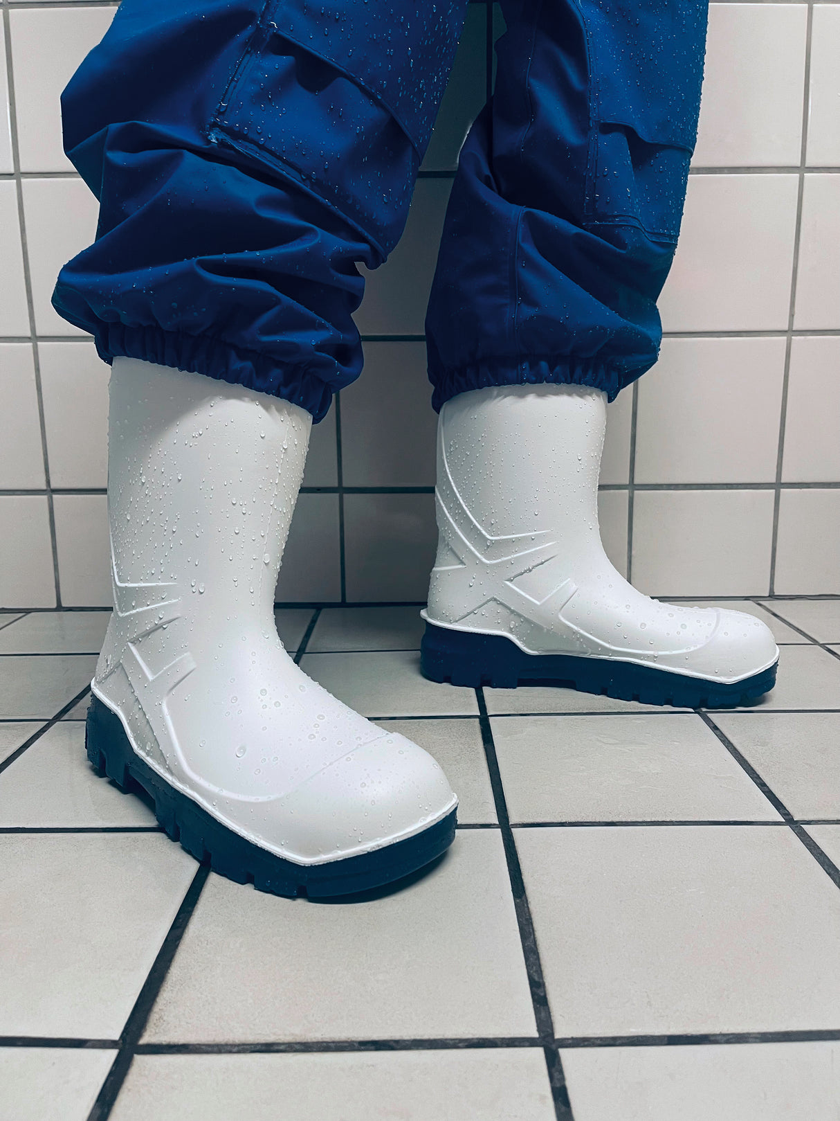 Lette, holdbare og behagelige sikkerheds støvler i PU kvalitet - Grøn / Sort