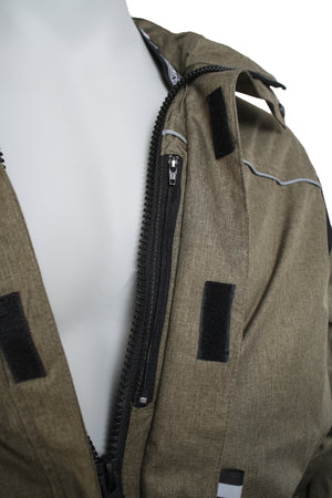 Vinterkedeldragt i slidstærk kvalitet - Oliven / Sort