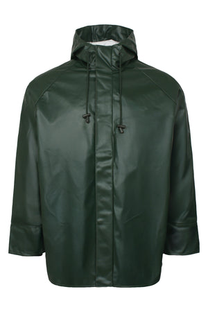 Regnjakke i ekstra kraftig PVC kvalitet - Grøn