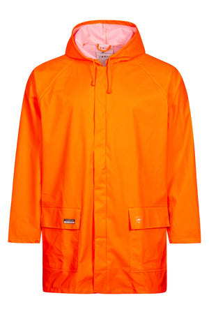Regnjakke i PU kvalitet - Hi-Vis Orange