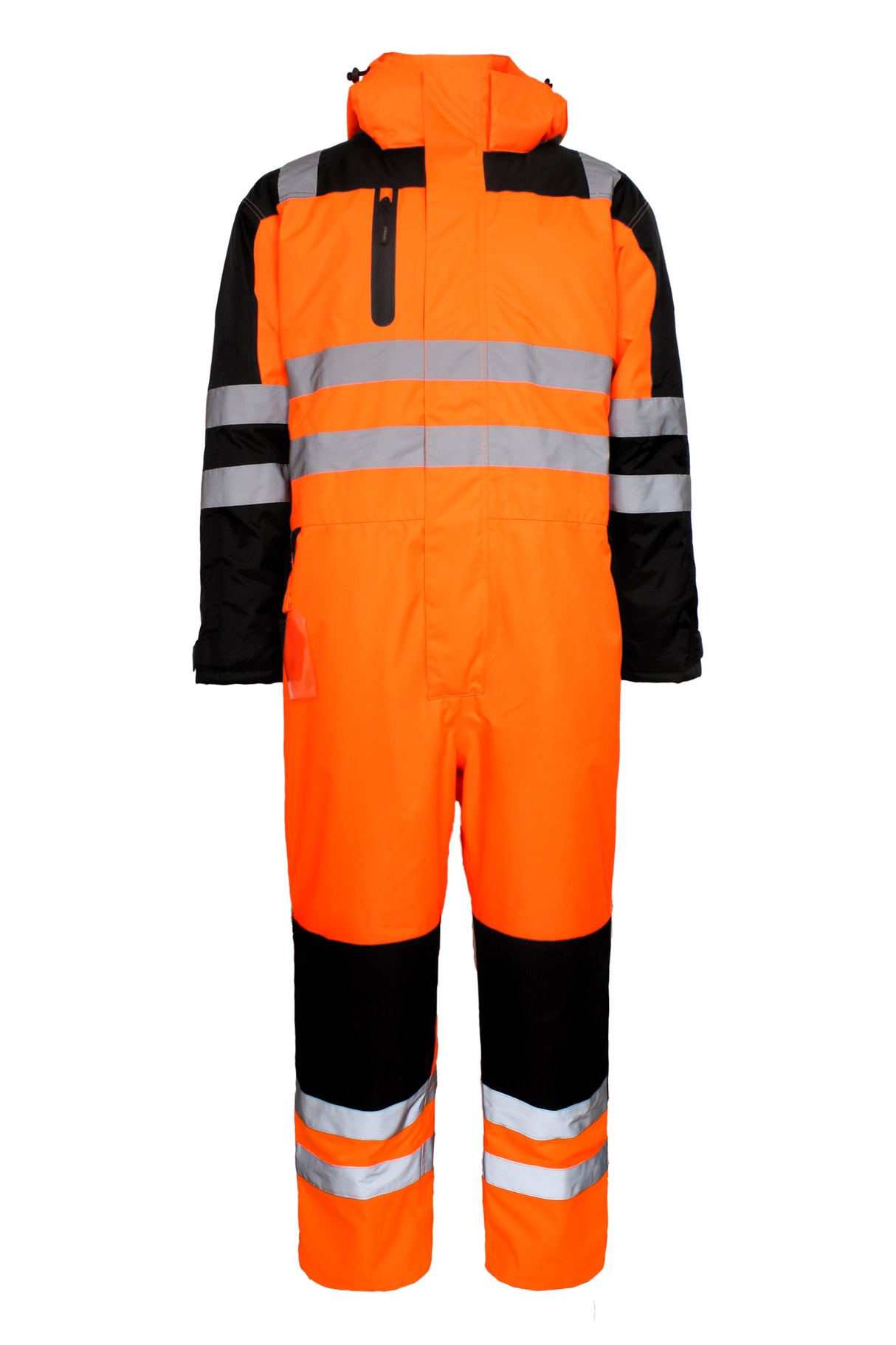 Hi-Vis vinterkedeldragt i kraftig polyester kvalitet med quiltet foer - Hi-Vis Orange / Sort