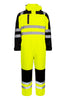 Hi-Vis vinterkedeldragt i kraftig polyester kvalitet med quiltet foer - Saturn Gul / Sort