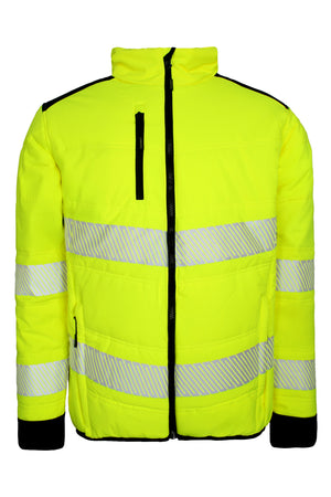Hi-Vis jakke i stretch kvalitet - Saturn Gul / Sort