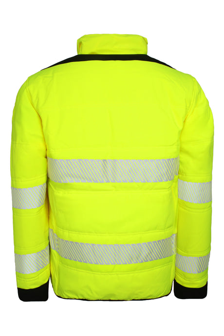Hi-Vis jakke i stretch kvalitet - Saturn Gul / Sort