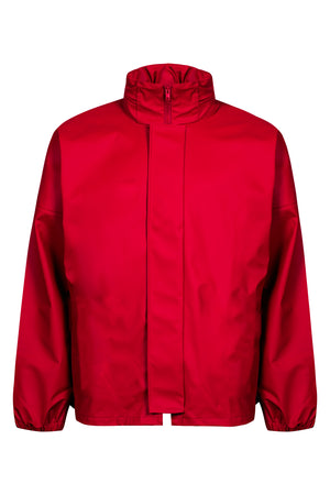 Rengøringsjakke i kraftig PU kvalitet - Rød