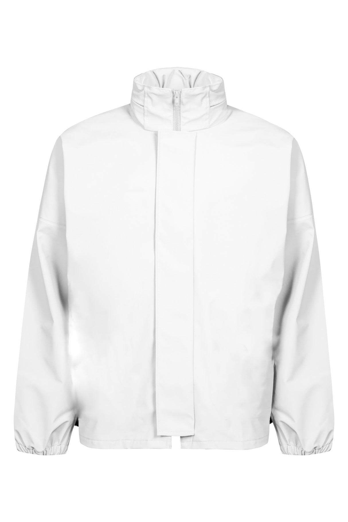 Rengøringsjakke i kraftig PU kvalitet - Hvid