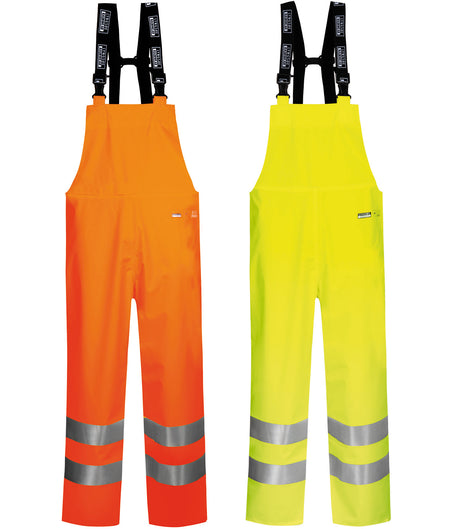 Hi-Vis regnoveralls i PU kvalitet - Hi-Vis Orange