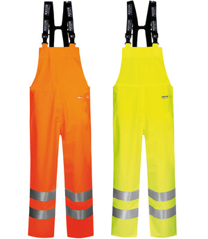 Hi-Vis regnoveralls i PU kvalitet - Saturn Gul