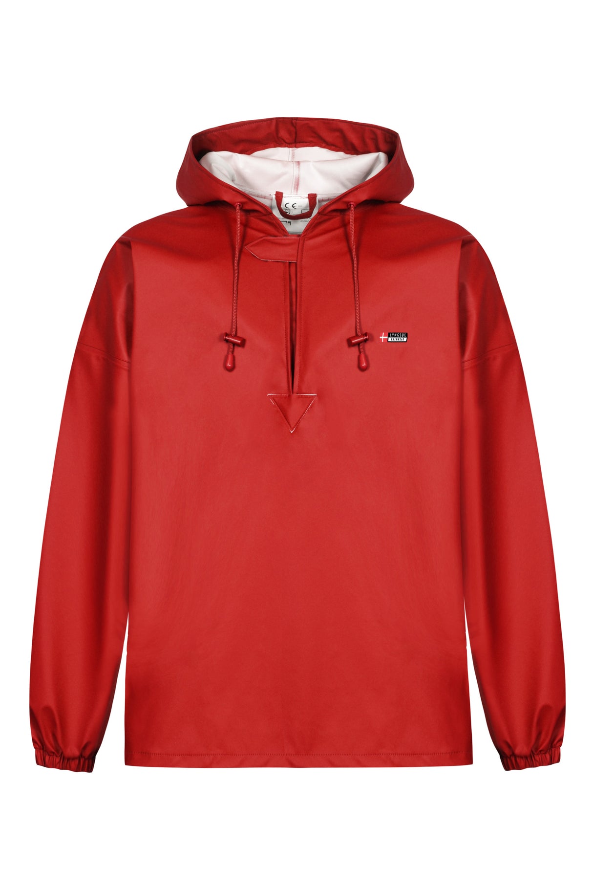 Rengøringsanorak i kraftig PU kvalitet - Rød