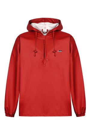 Rengøringsanorak i kraftig PU kvalitet - Rød