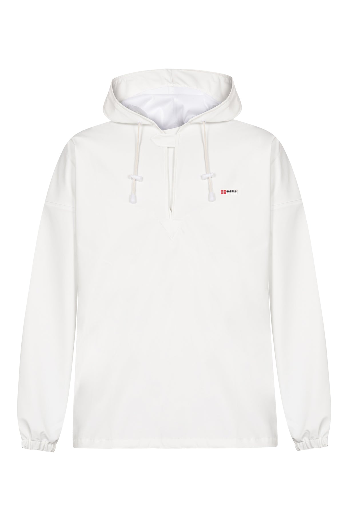 Rengøringsanorak i kraftig PU kvalitet - Hvid