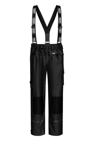 Regnbukser i kraftig PU kvalitet - Sort