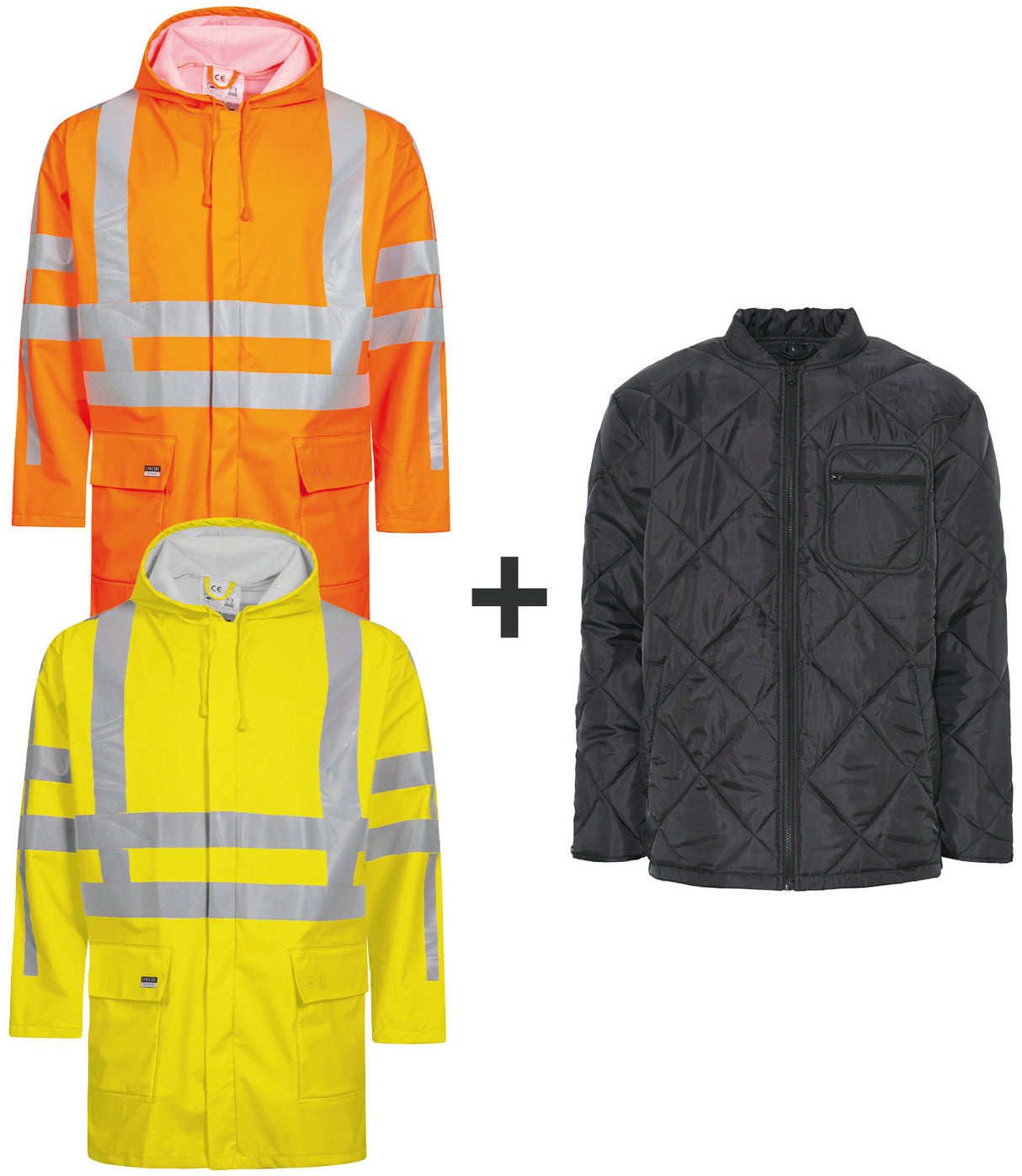 Hi-Vis vinterjakke i PU kvalitet - Saturn Gul