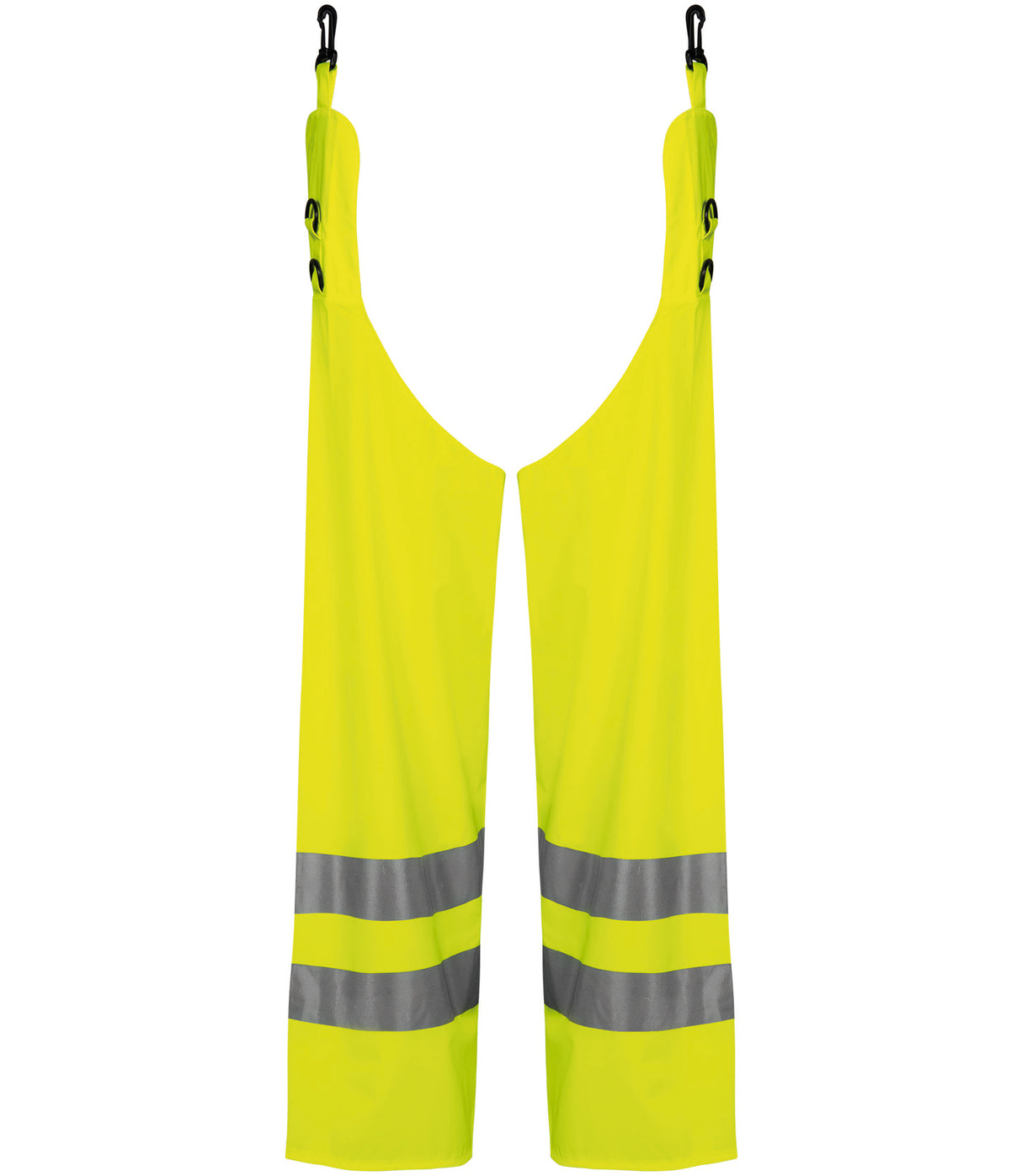 Hi-Vis leggings med krog og spænde til fastgørelse i PU kvalitet - Saturn Gul