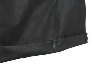 Hi-Vis regnjakke i PU kvalitet, 100 cm lang - Saturn Gul / Navy