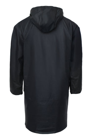 Regnjakke i PU kvalitet, 100 cm lang - Navy