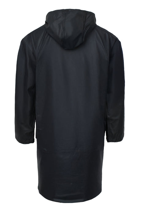 Regnjakke i PU kvalitet, 100 cm lang - Navy
