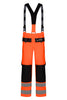Hi-Vis regnbukser i kraftig PU/PVC kvalitet - Hi-Vis Orange / Navy
