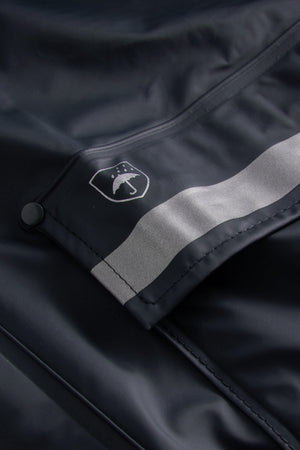 Regnjakke i PU kvalitet - Navy