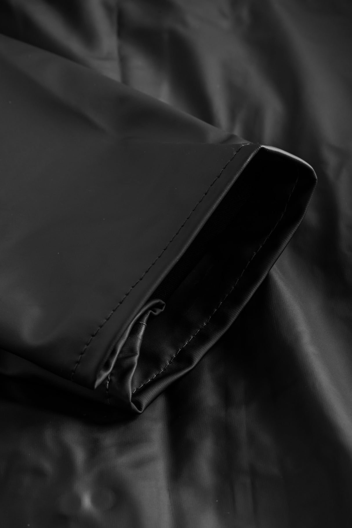 Regnjakke i PU kvalitet - Sort