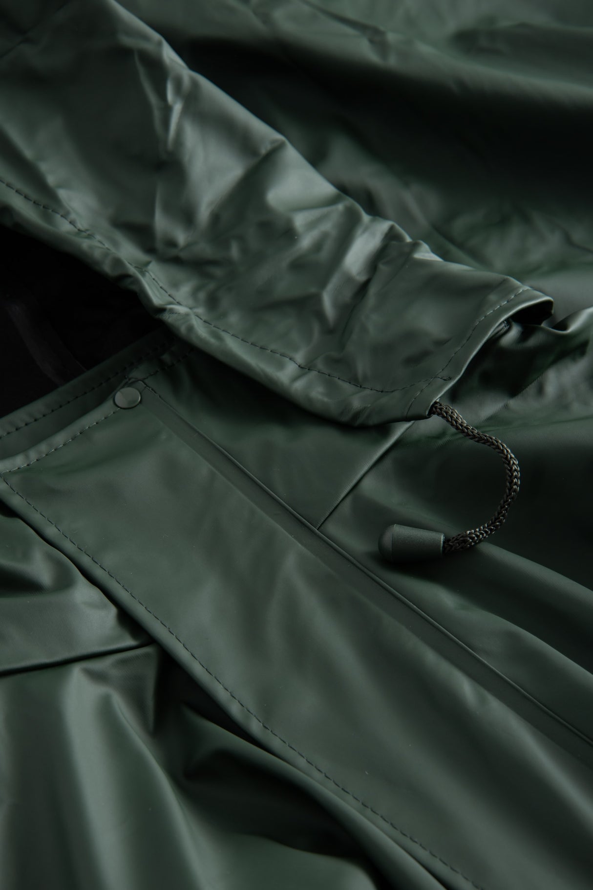 Regnjakke i PU kvalitet - Grøn