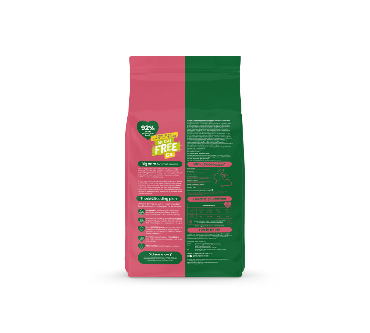 Excel Rabbit Mature Cranberry & Thyme 1,5 kg