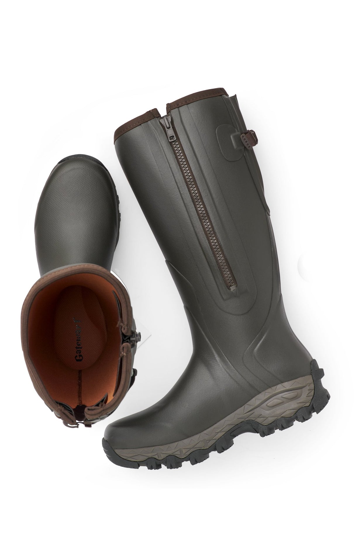 Gateway1 Moor Country 18" 3mm side-zip - Dark brown
