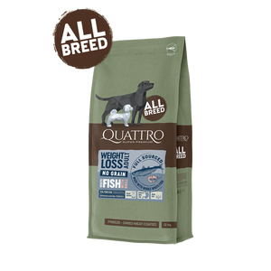 Super premium hundefoder -  kornfri alle racer Adult vægttab, hvidfisk & Krill