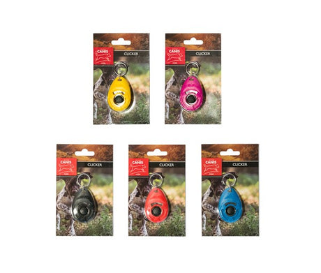 Clicker with spiral wristband - Blå