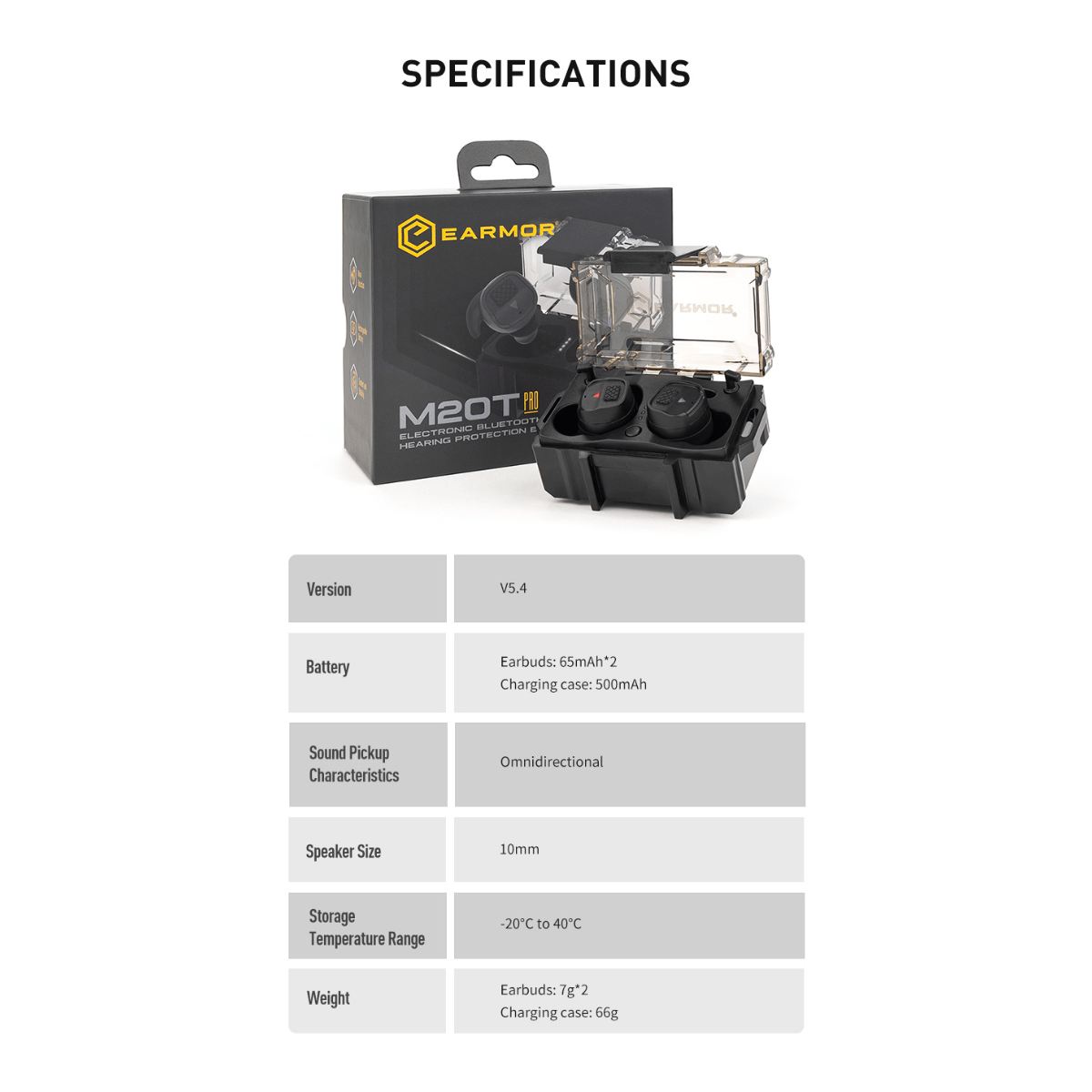 Earmor M20T - PRO Bluetooth in ear høreværn