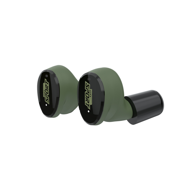 ISOTunes hørenværn - FREE Sport Caliber - Army Green EN352