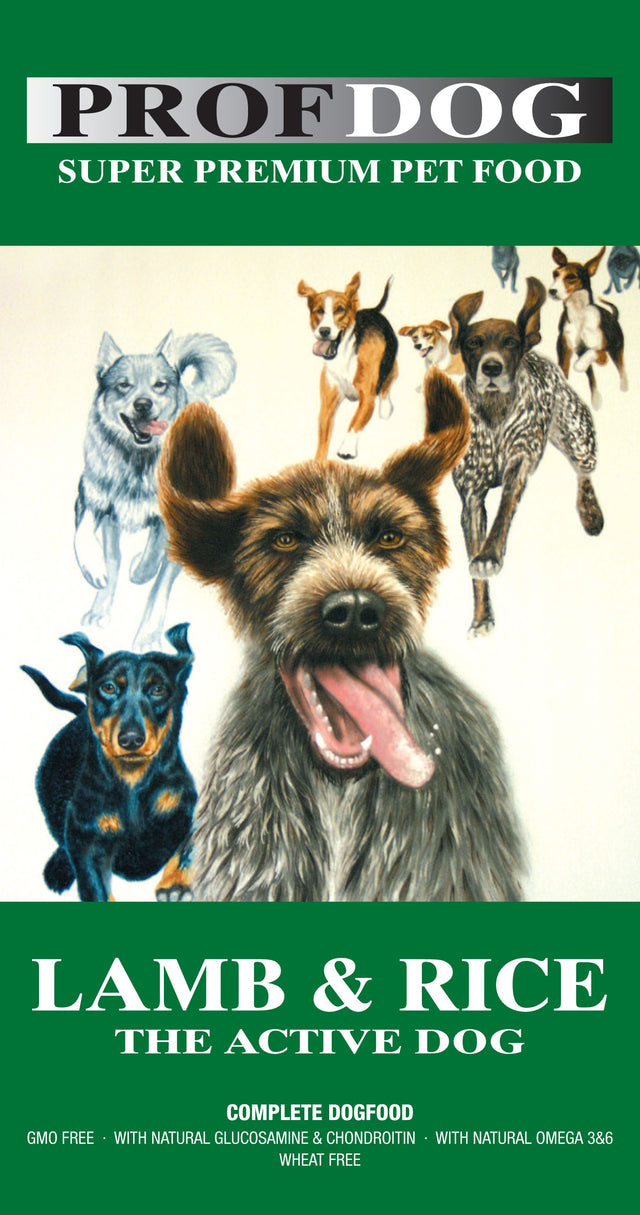 Super Premium hundefoder - Lamb & Rice, lam og ris