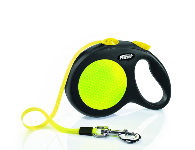 New Neon flexi hundeline - L tape leash 8 meter