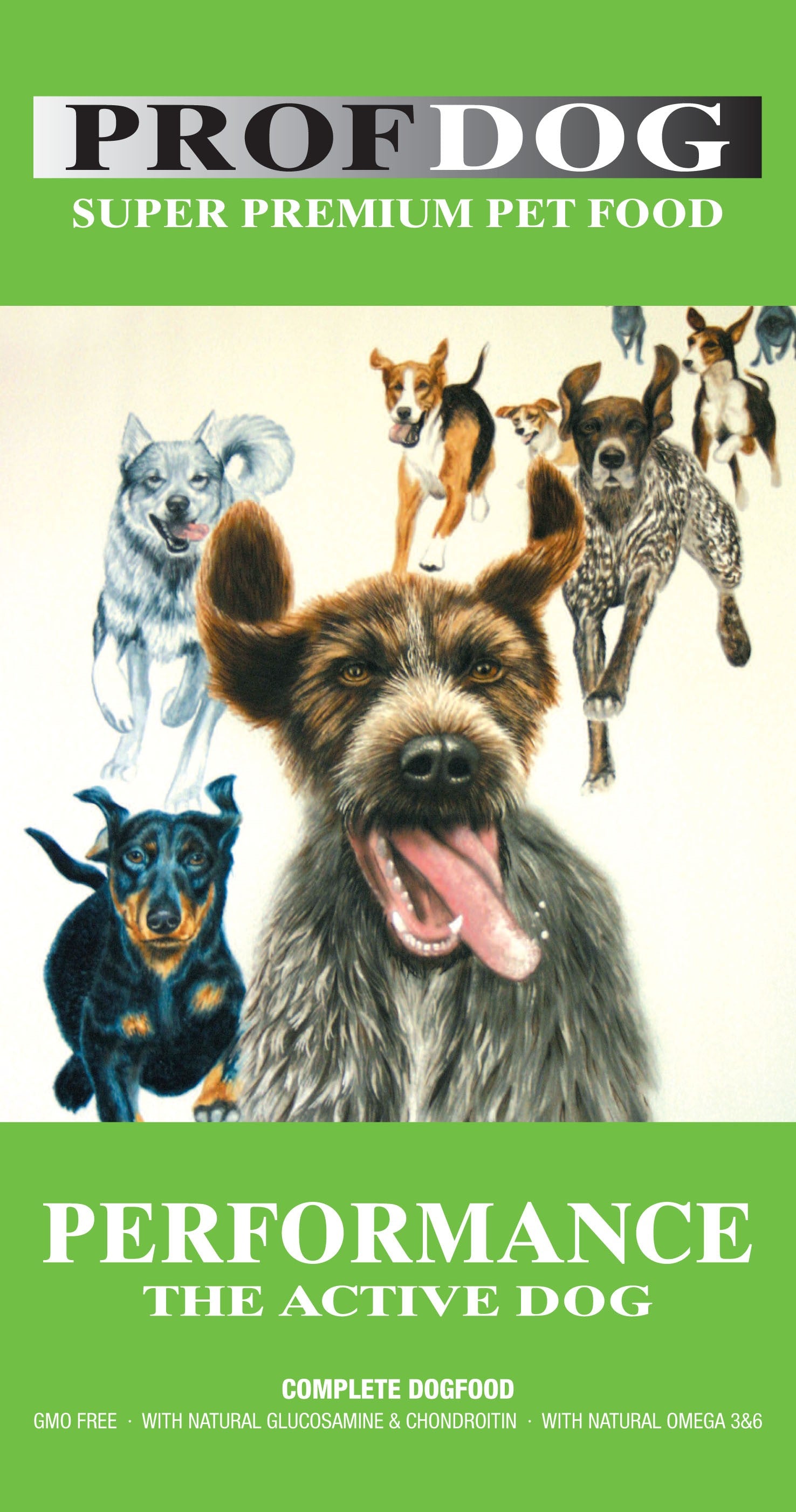 Prof.dog foder - Performance, aktive hunde