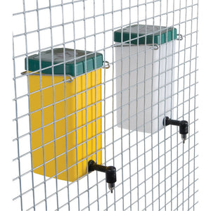 Kanindrikkeautomat m/Rustfri Nippel - Gul 1 liter