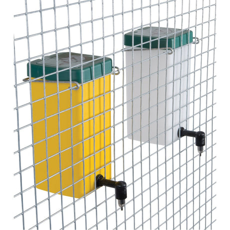 Kanindrikkeautomat m/Rustfri Nippel - Gul 1 liter