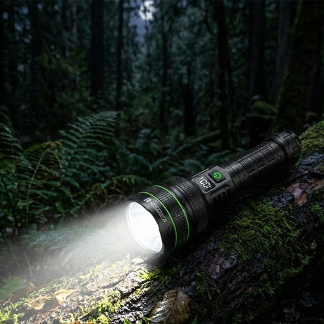 Ekstrem kraftig lommelygte 10.000 Lumens + powerbank